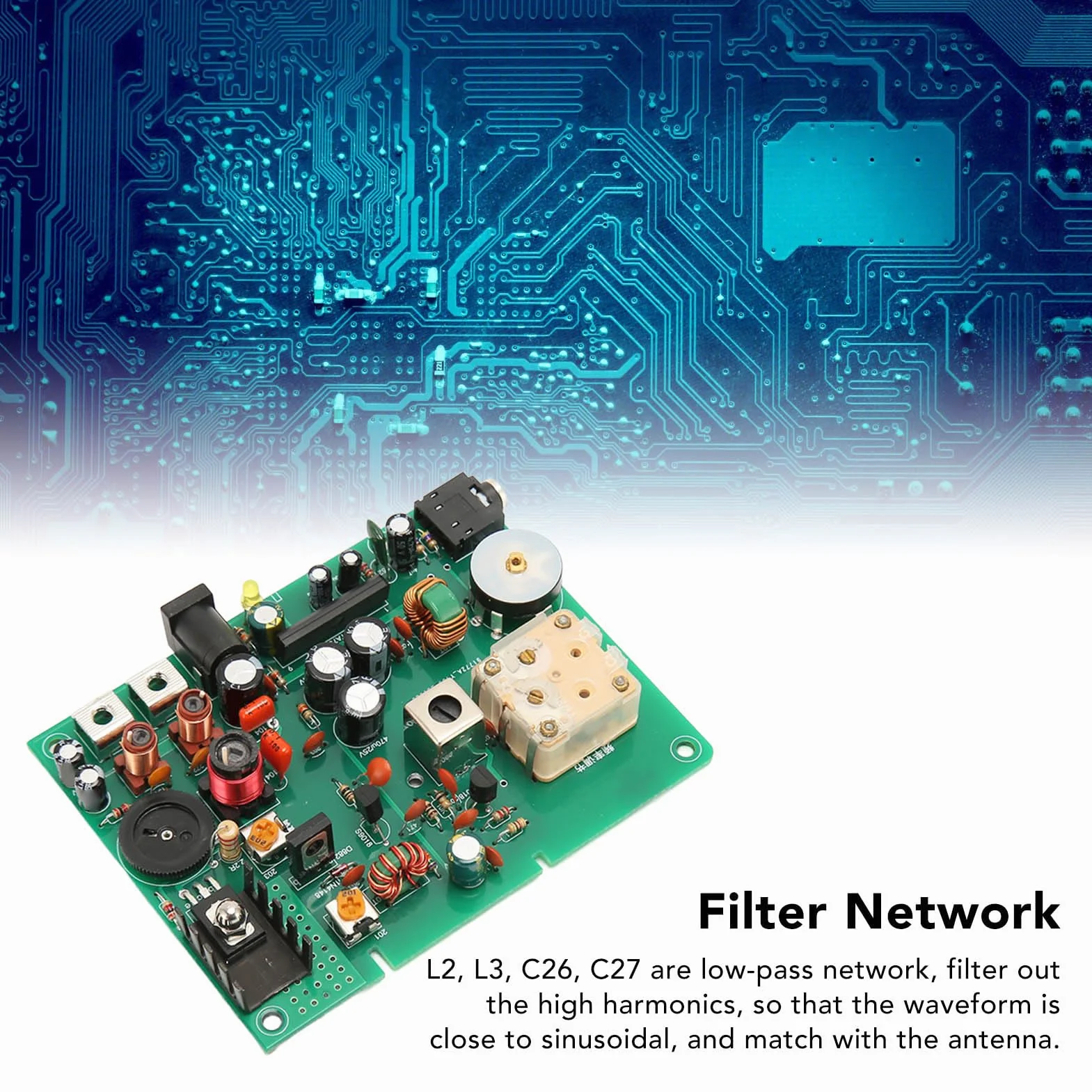 Kit de Transmisor de Media de Radio de 530-1600 KHZ, Transmisor Am Ajustable de 20 a 500 MW, Kit de Transmisor de Bricolaje para Experimentos Escolares