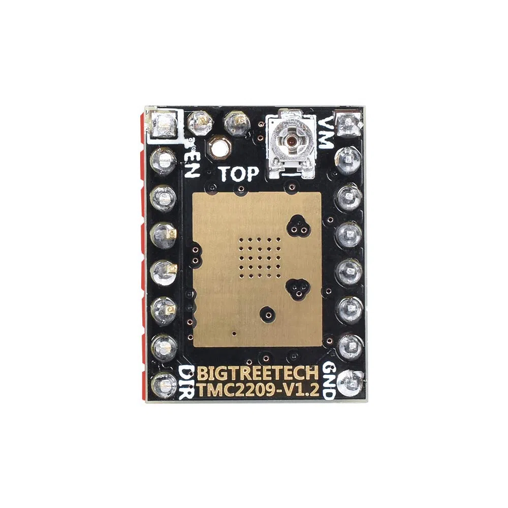 BIQU DIRECT Impresora 3D Pieza Silenciador de barra de control TMC2209 V1.2 Controlador de motor paso a paso con disipador térmico para impresora 3D SKR V1.3 MKS GEN L (paquete de 5 piezas)