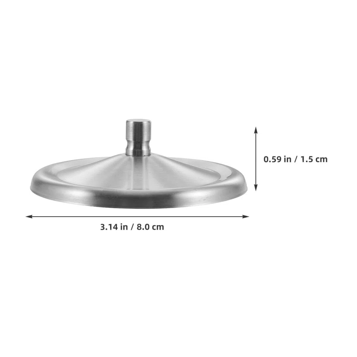 Tapas de Acero Inoxidable para Taza de 8 Cm, Set de 6 Unidades, Resistente al Calor Impactos, Tapa de Sellado para Bebida Caliente y Fría, Reutilizable y Fácil de Limpiar, Apta