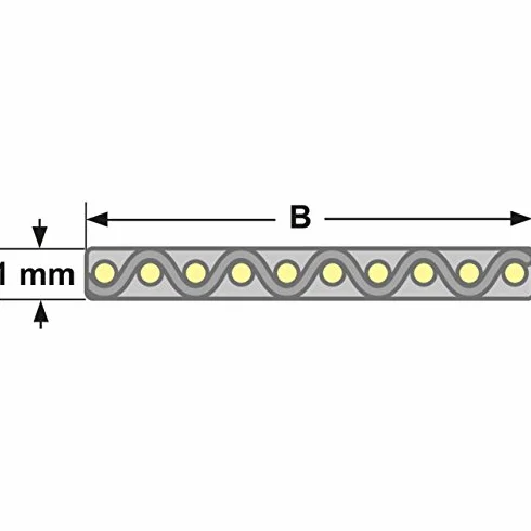 Correa plana 480 x 1 x 15 mm
