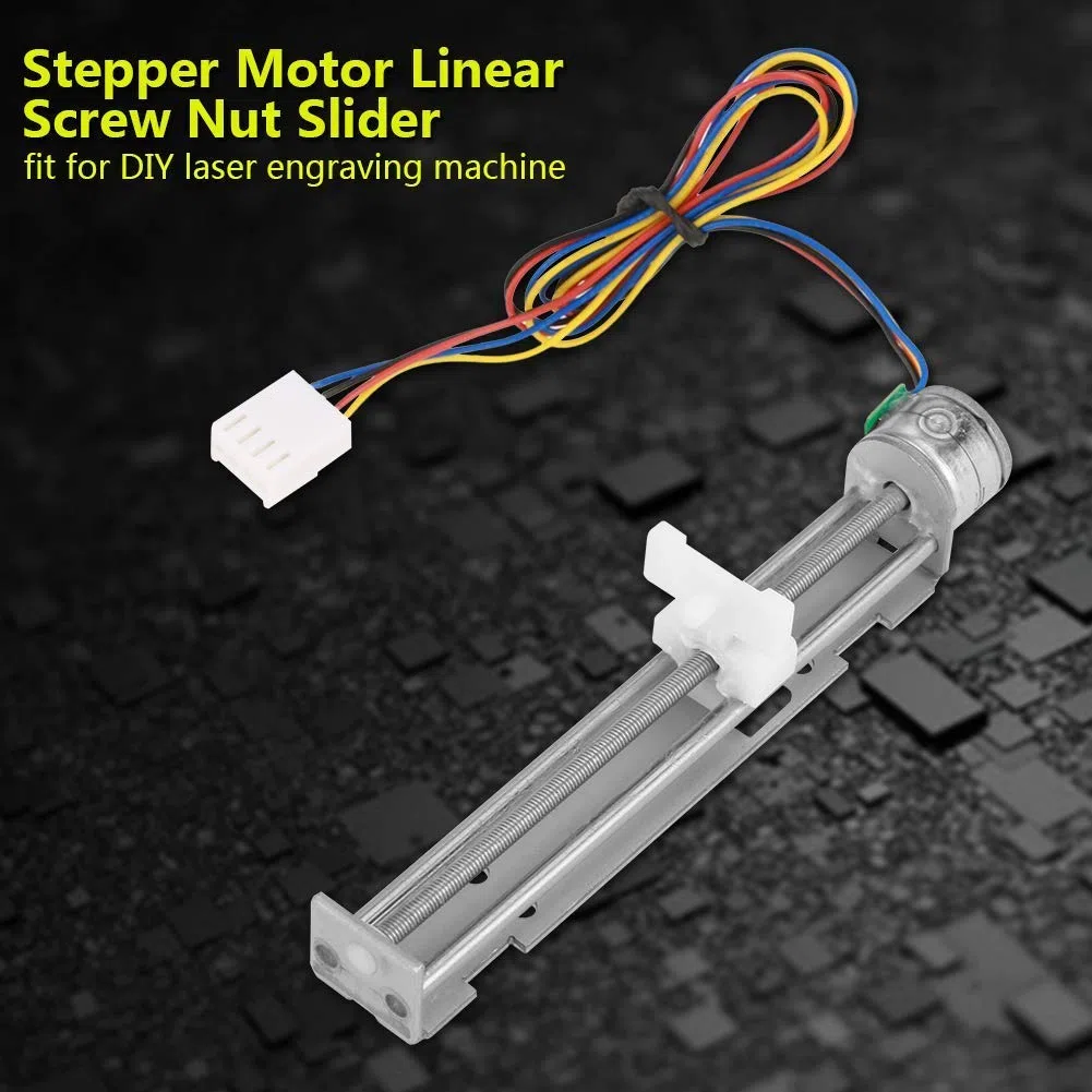 DC 12 V Drive Stepper Motor, Tornillo con Tuerca Lineal Deslizador para DIY Máquina ce Grabado Lineal Tornillo Raíl
