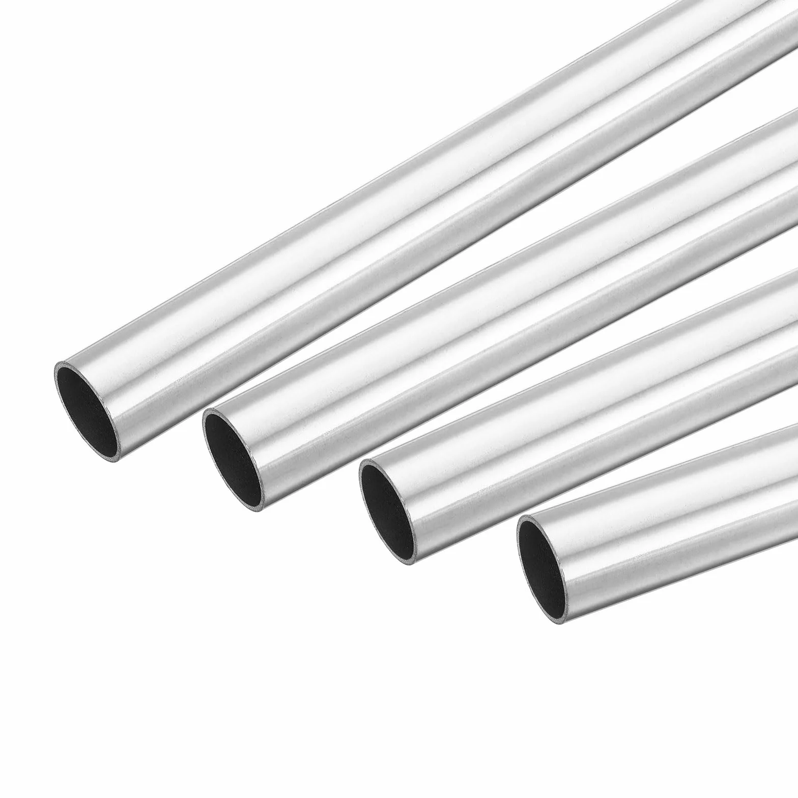 QUARKZMAN 4uds 304 Inoxidable Acero Tubo, OD 25mm x 1,5mm Pared Grueso 150mm Longitud Capilar Metal Tubo para Industria Maquinaria
