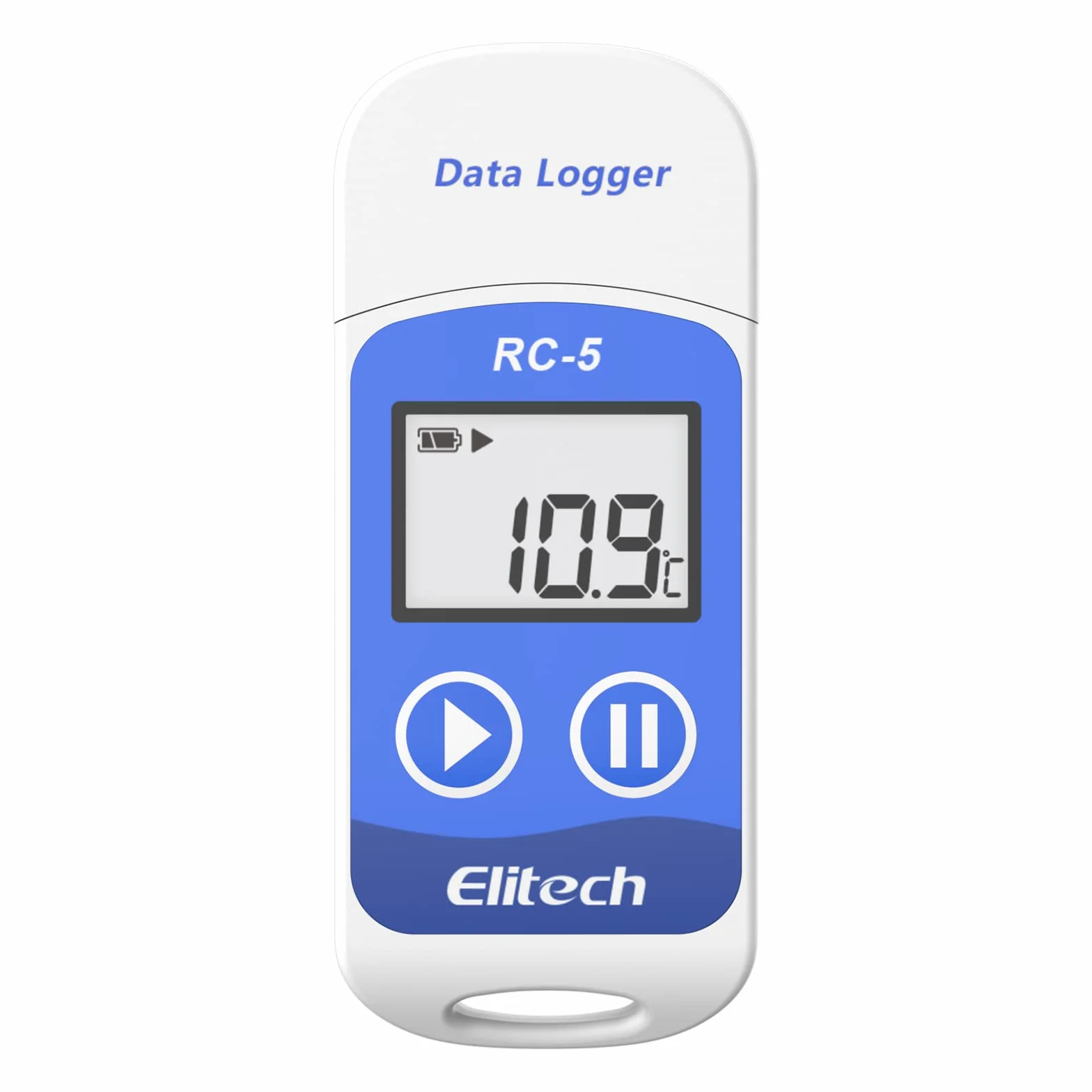 Elitech RC-5 Registrador de Datos de Temperatura USB, Registrador de Temperatura de Registro de Alta Precisión 32000 Puntos Capacidad, Software para Mac y PC, Reutilizable