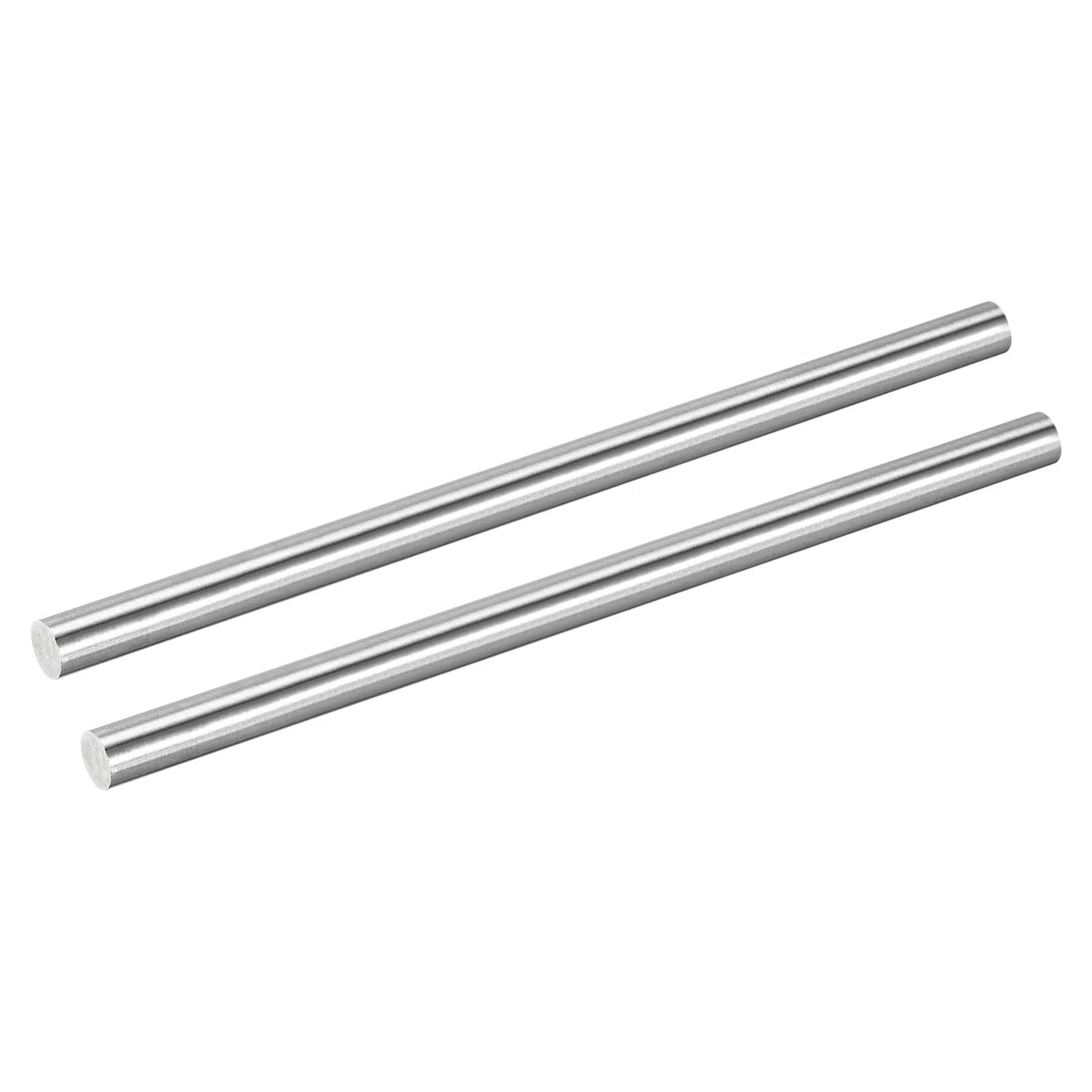 sourcing map 2 varillas de acero inoxidable 304, eje sólido de metal de 11 mm x 305 mm, barra redonda para modelo, avión, coches, barcos, manualidades, trabajo de metal
