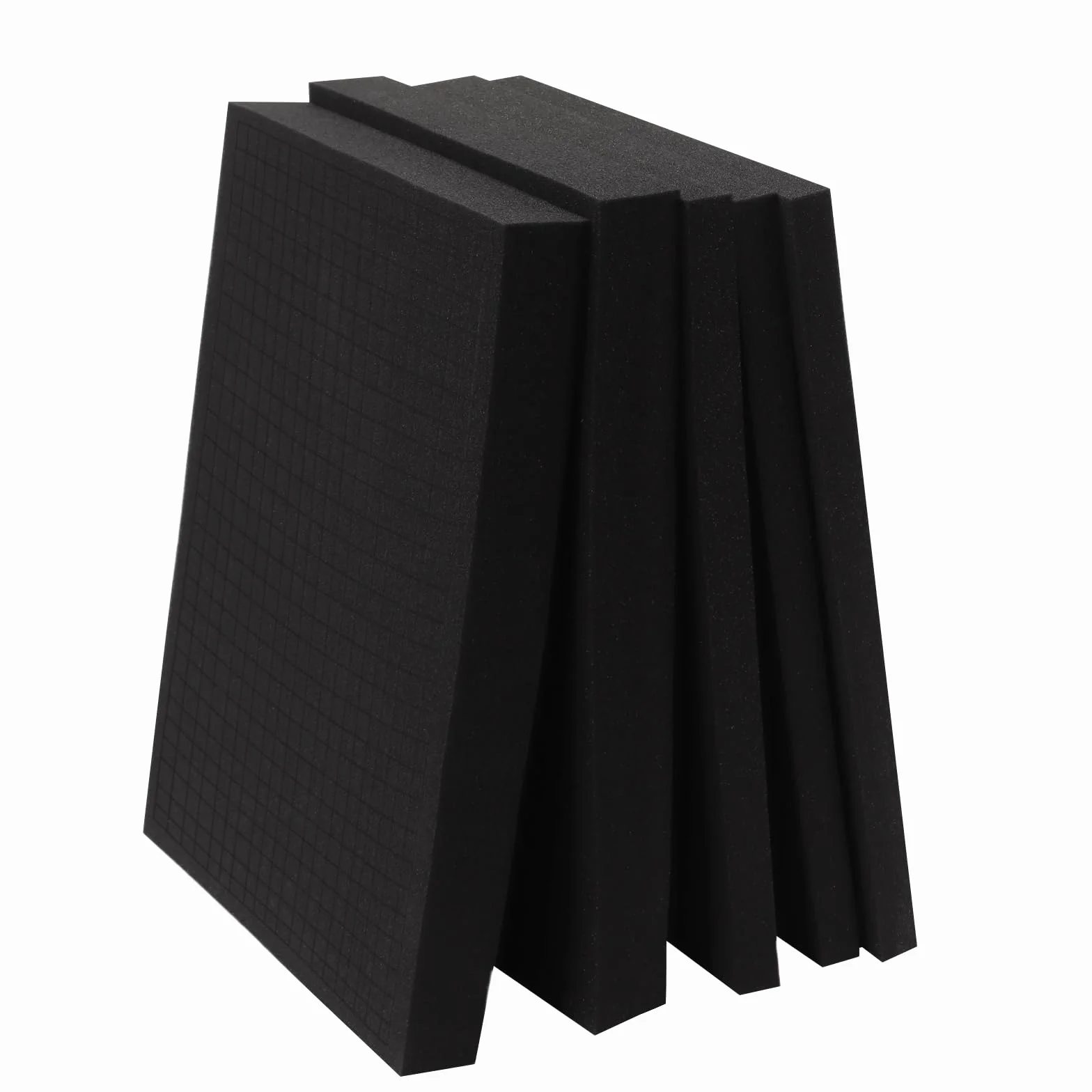 5 Cubos de Espuma de Cuadrícula 405x305mm (2x50mm + 3x25mm) - Espuma de Poliuretano para Maletín de Herramientas y Cámara - Inserción Protectora Cortable