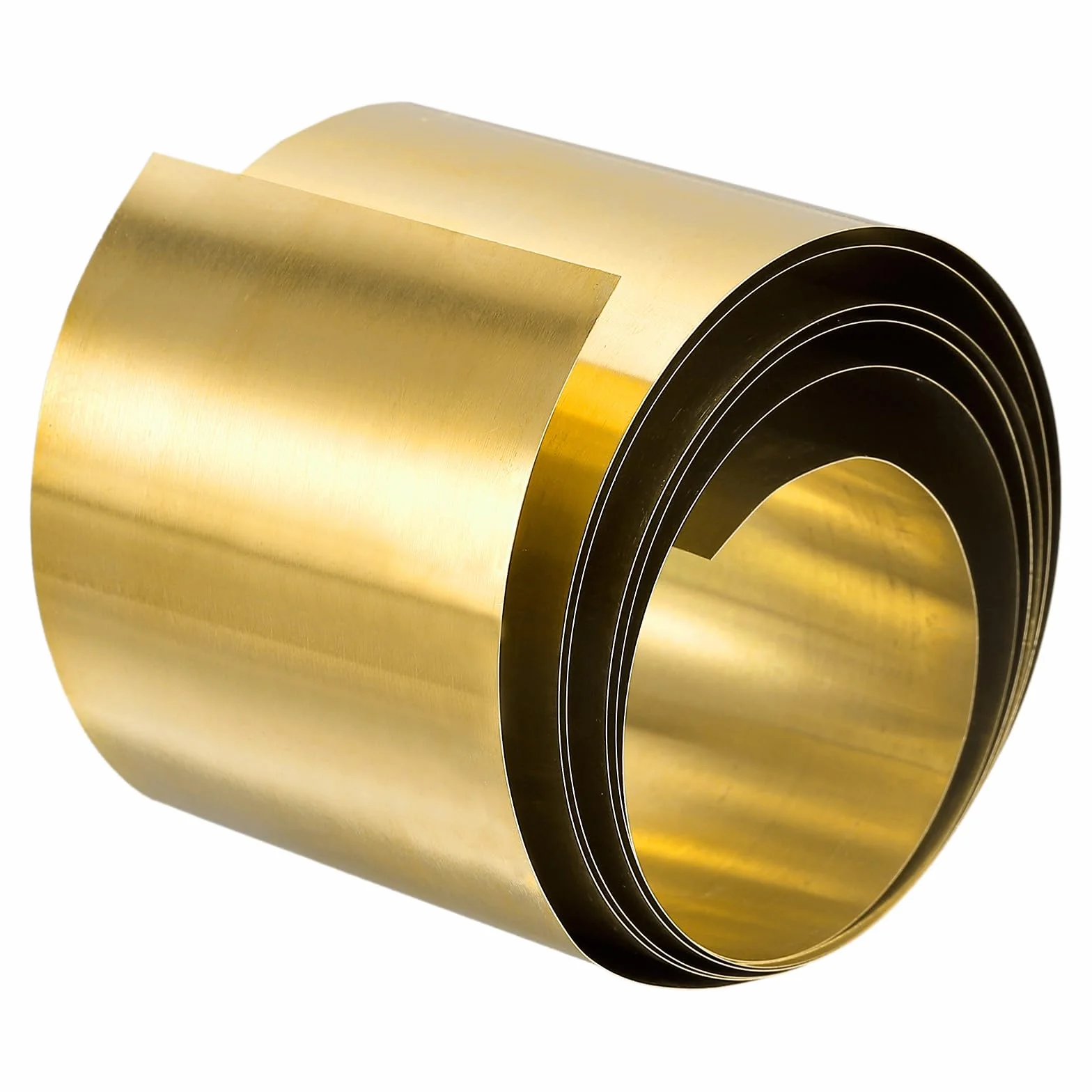 QUARKZMAN Latón Hoja Rollo, 2000mm x 50mm x 0.2mm Latón Lámina Rollo Latón Tira para Manualidades, Eléctricas Reparaciones, Tierra Puesta