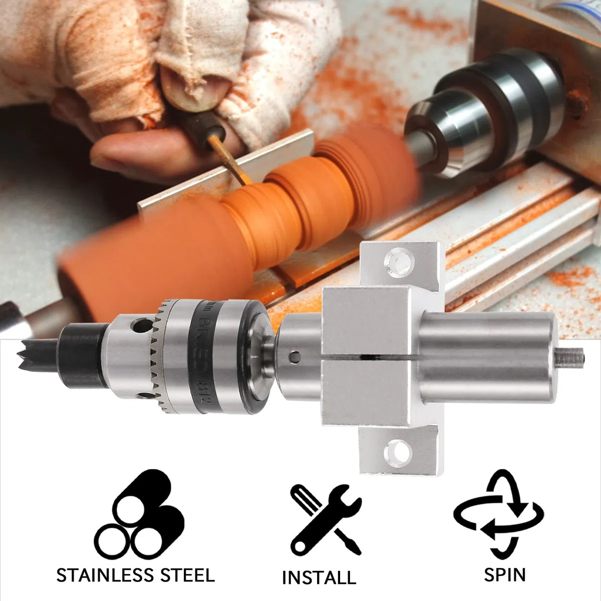 Multifunción perforación contrapunto centro con garra para mini máquina rotativa centro rotativo DIY accesorios carpintería