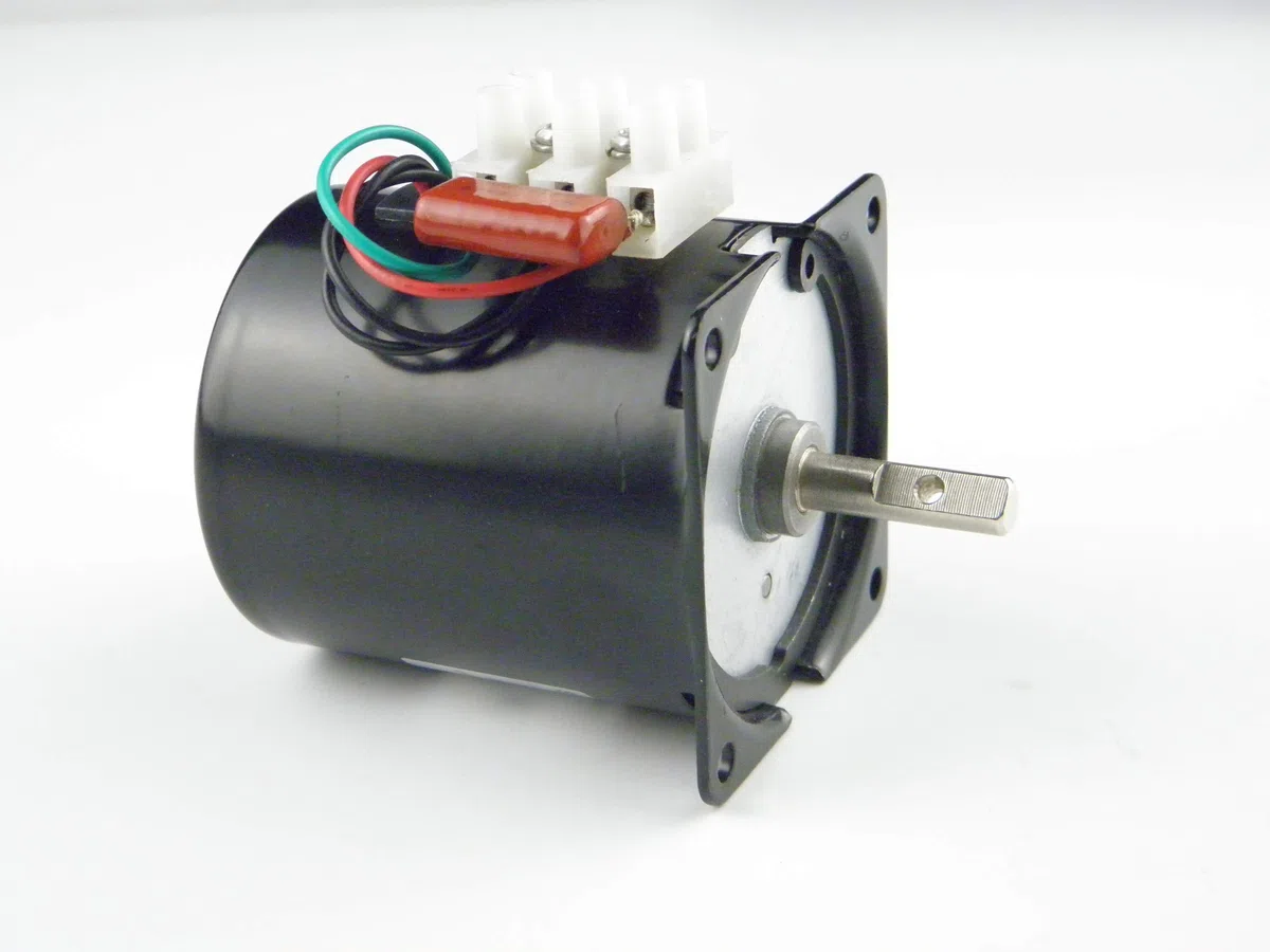 CHANCS 68KTYZ Motor eléctrico Barbacoa Alto Par 220V AC 15r/min Torque 22Kgf.cm Metal engranado para la plataforma giratoria del asador