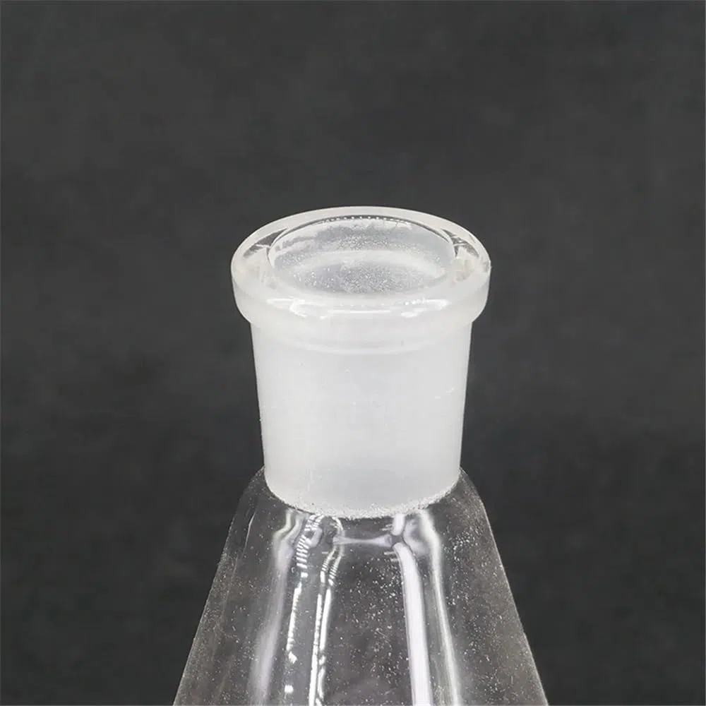 Cristalería de Laboratorio Matraz Erlenmeyer de vidrio de borosilicato de laboratorio conjunto graduado de 50 ml, 100 ml, 150 ml, 250 ml, 14/23, 19/26, 24/29 y 29/32(250ml Joint 19-26)