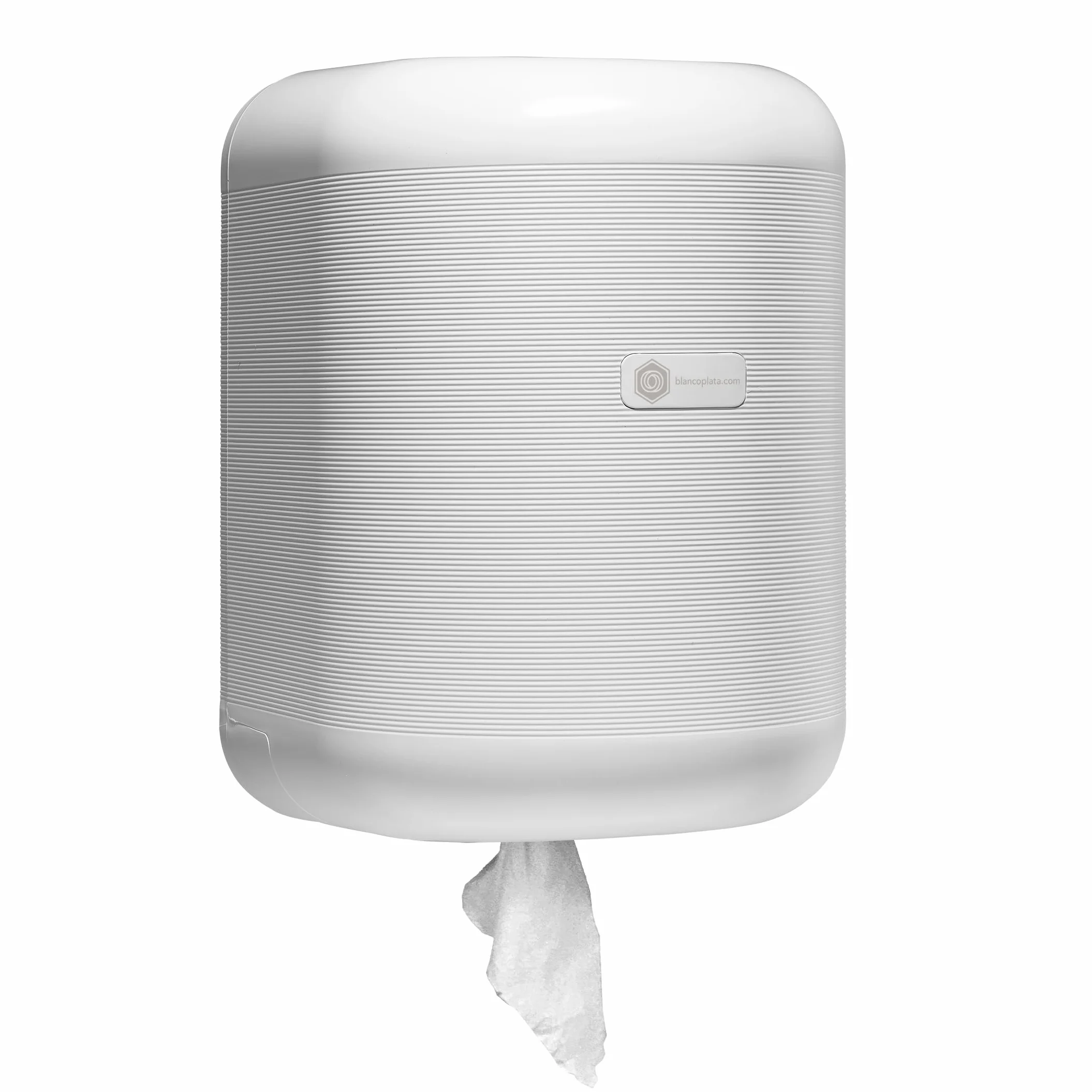 Blancoplata- Dispensador Papel Secamanos para Bobinas de Mecha en contínuo de máximo 210mm, Incluye Llave de Seguridad, Resistente y Duradero.