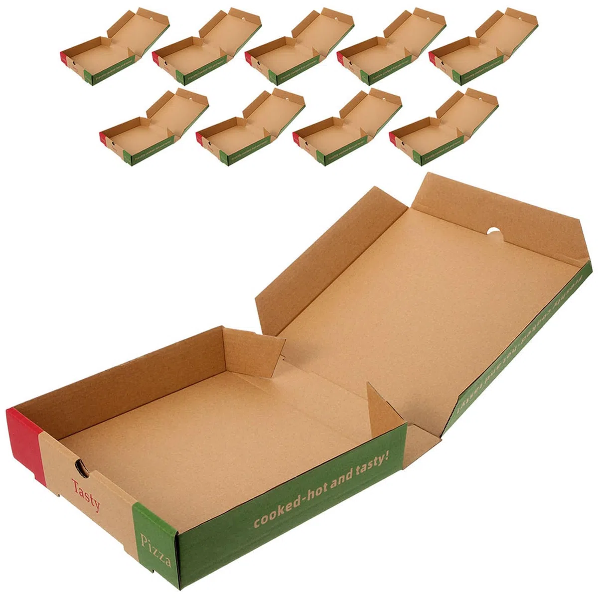 SHINEOFI Caja de Pizza de Papel de Pizza y Cheesecakes para Almacenamiento y Transporte para Llevar 10 Piezas, Caja Plegable de 7 Pulgadas en Restaurantes