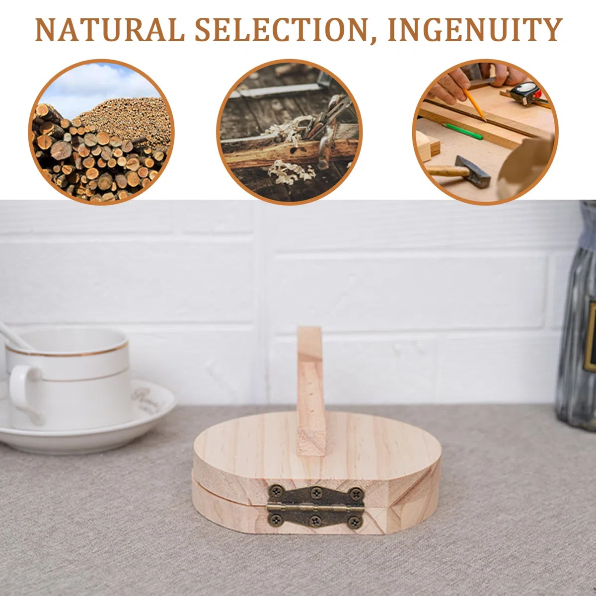 Tortilla Press Natural Wooden Tortilla Press 6.5 '' Press de tortilla redonda con tortillera mexicana casera, Roti, Chapati, Taco, Pataconera