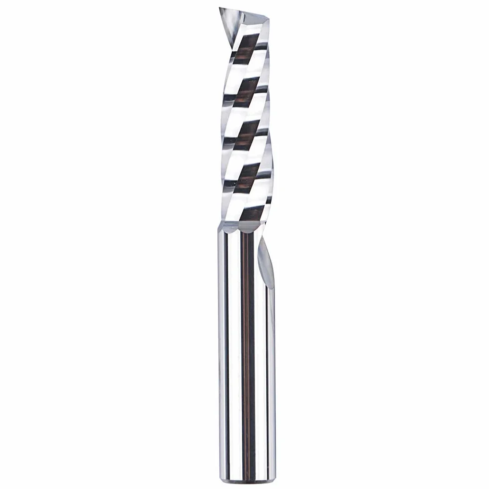 SpeTool Fresas para Madera 8mm para Aluminio Fresa Corte Aluminio Fresa de un Solo Filo Fresa CNC de Carburo de Tungsteno Sólido Longitud de Corte de 32mm Fresas para Acrilico PVC MDF Plástico