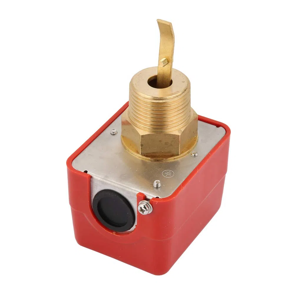 Interruptor de flujo de agua, acero inoxidable parcial Tipo 6-380V Interruptor de flujo de agua con control de paleta de 1"Contactos de 1.0MPa SPDT