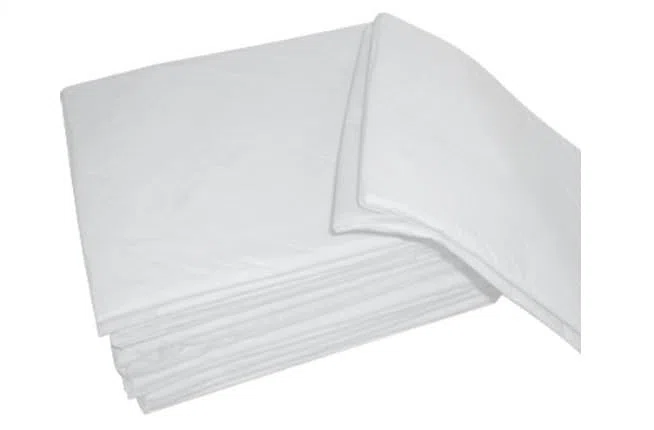 Sábanas desechables 140 x 240 de TNT blanco – 25 g/m² – (Paquete de 10 unidades)