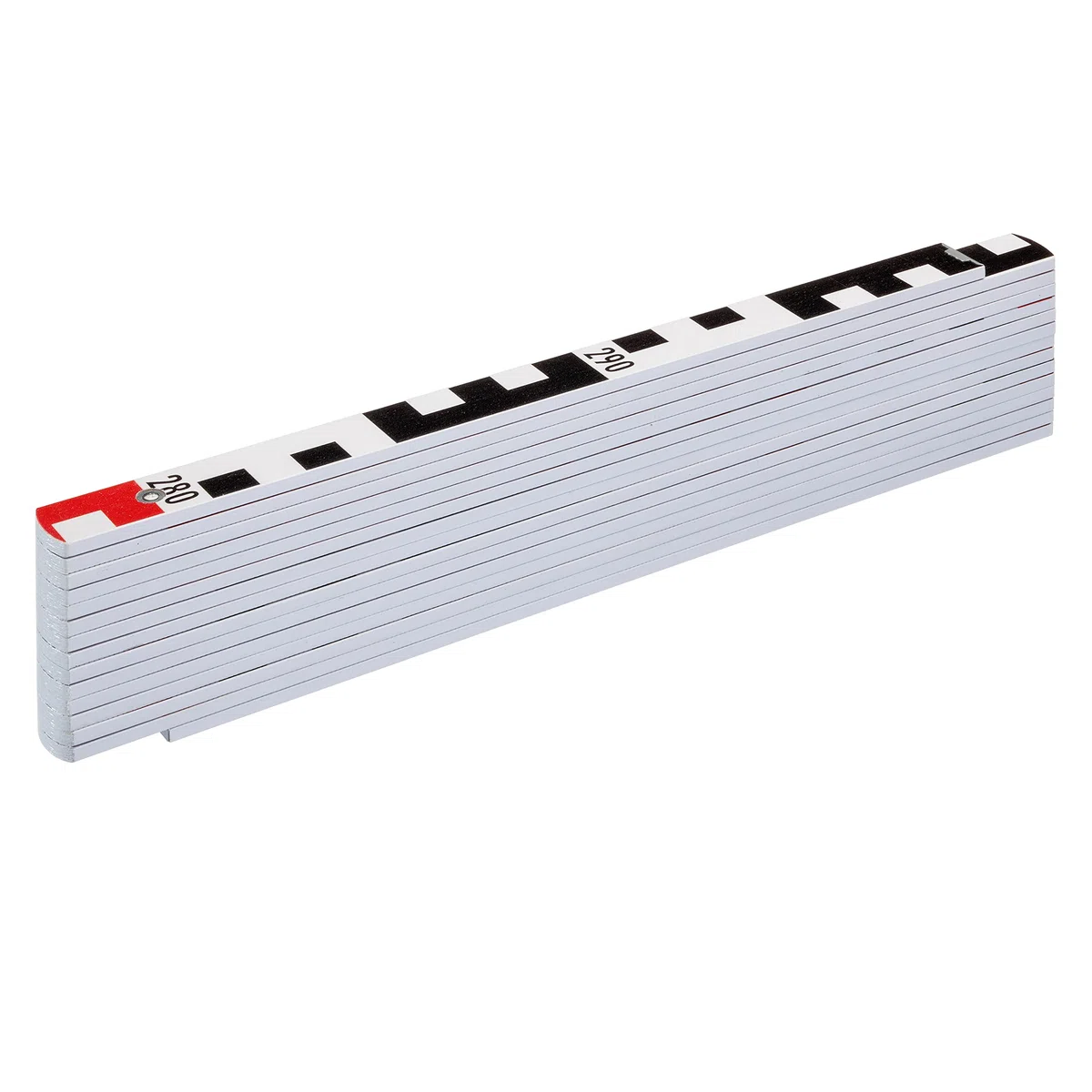 STABILA Regla plegable de madera tipo 1407 GEO de 3 m, escala métrica blanca/escala geográfica