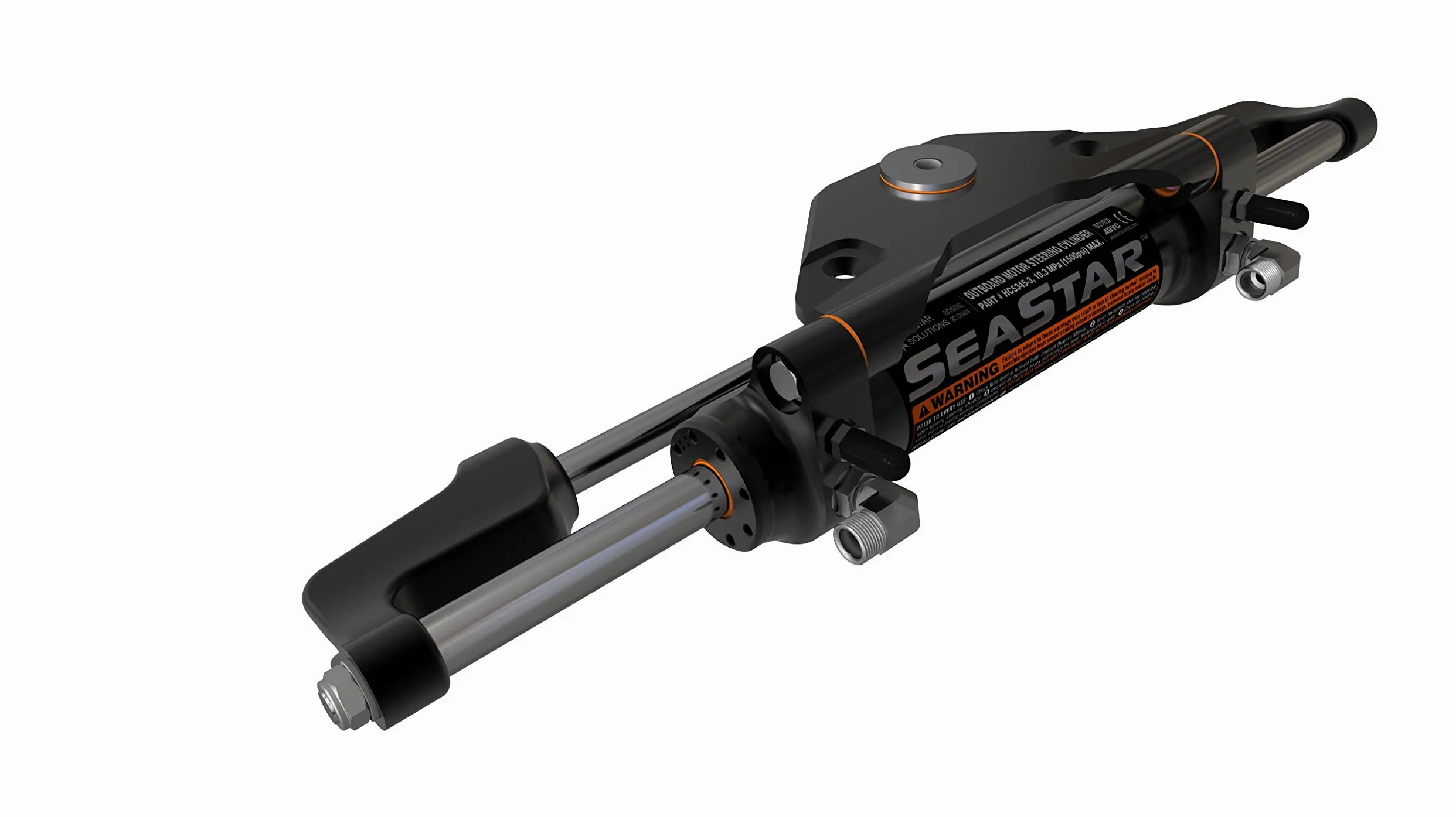 Seastar Front Mount Hydraulic Outboard Marine Steering Cylinder HC5345-3
