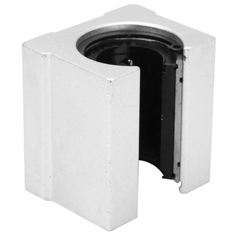Bloque deslizante de rodamiento lineal, 2 piezas SBR20UU Guía lineal abierta Bloque de lineal de aleación de aluminio, 50 mm de longitud, 48 mm de ancho, 38 mm de altura, 20 mm de diámetro
