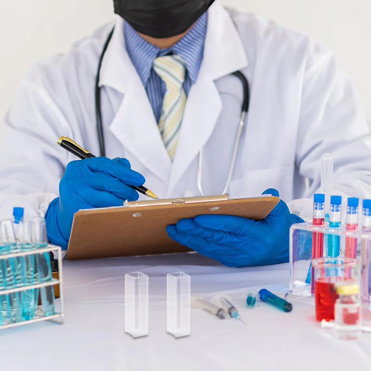 Cabilock 10 Cubetas de Vidrio Óptico para Laboratorio Longitud de Trayectoria de 10 Mm, Versátiles para Análisis Cuantitativo en Pruebas de Agua y Producción Industrial