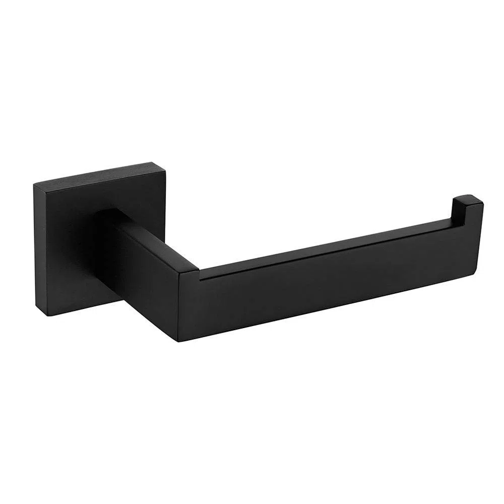 Toallero de Acero Inoxidable SUS304 montado en la Pared Toallero de Acabado Negro para baño y Cocina Negro Sujetador de Papel de baño