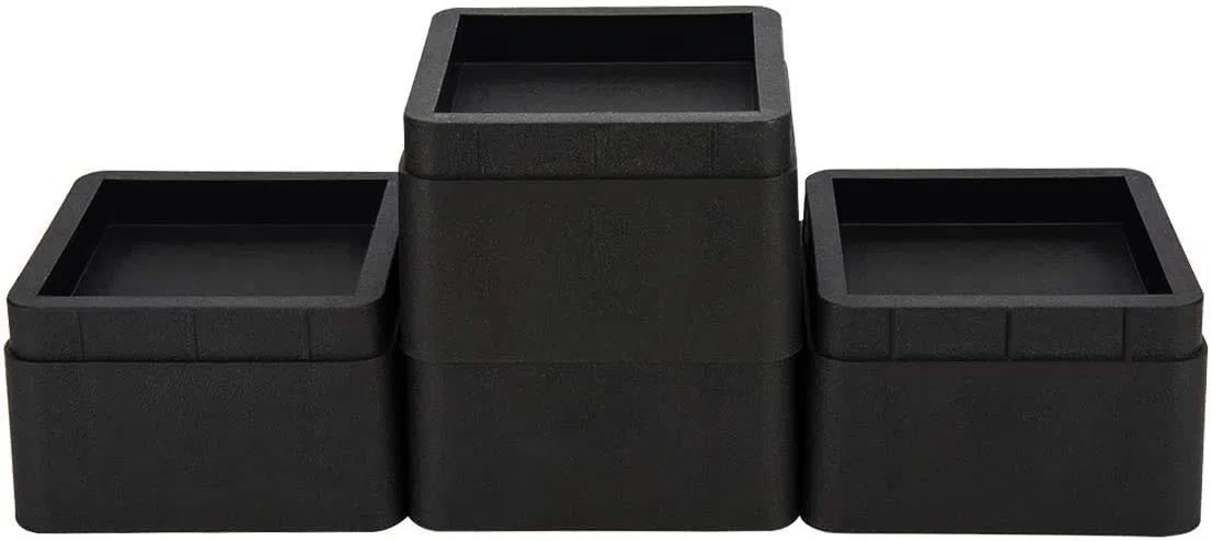 4Pcs Elevador de Muebles Alza de Mueble de 7cm elevadores de Cama de Alta Resistencia para sofá sillón Mesa o Mobiliario Altura Adicional de 7cm o 14cm