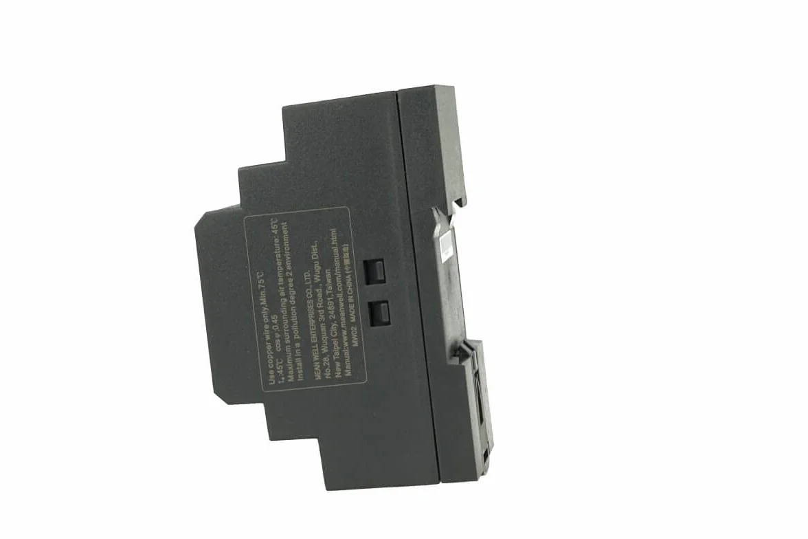 Mean Well HDR-60-24 60W 24V 2,5A Alimentación de Din Rail DIN-RAIL, 100-240VAC, 1.8A, 50/60 Hz, 24V = 2.5A, Negro