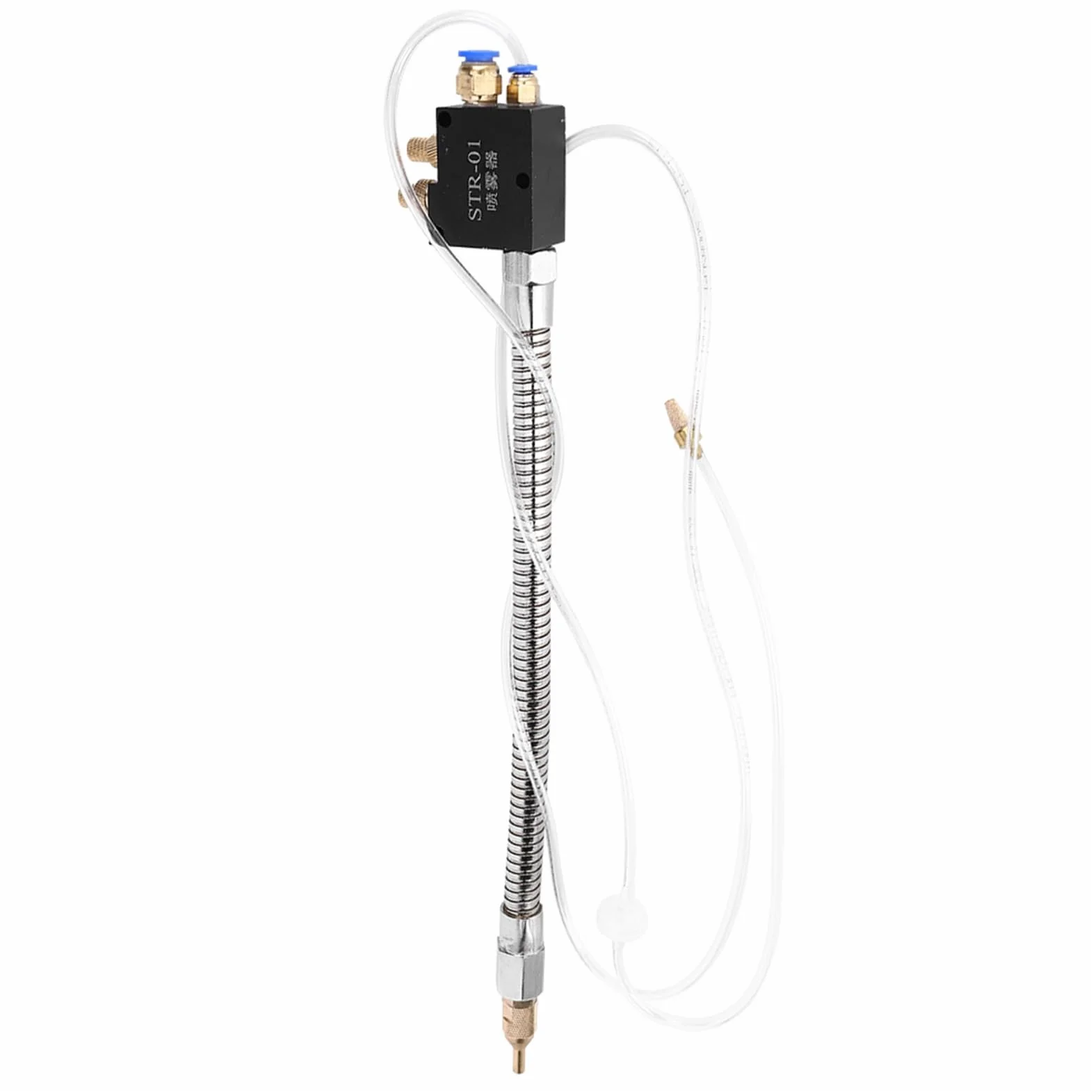 Aramox STR 01 Pulverizador de Refrigerante CNC Enfriador de Torno de Plástico y Metal Volumen de Aire Ajustable de 40 Cm Ahorra Refrigerante para Fresado Taladro Amoladora Grabado Máquina de (STR-01)