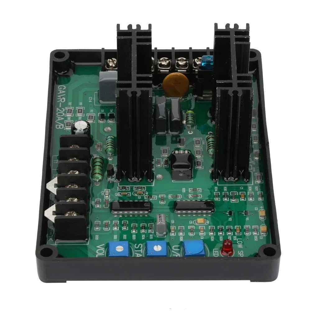 Vikye Regulador de voltaje GAVR-20A, generador de regulador de voltaje automático universal 20A 50 HZ 60 HZ ajustable