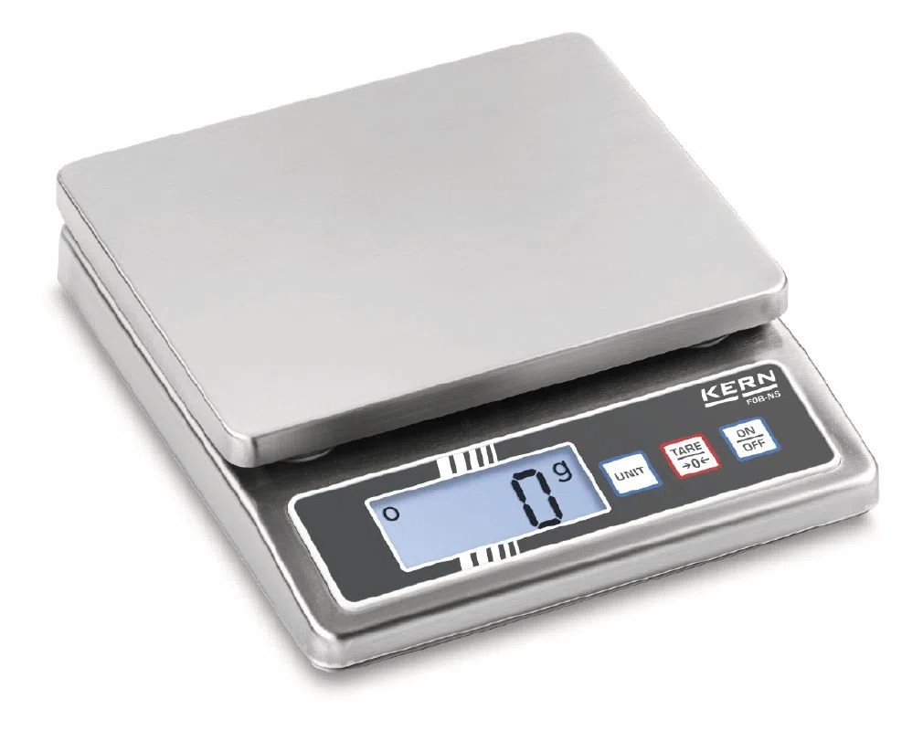 Balanza de mesa de acero inoxidable KERN FOB 0.5K-4NS