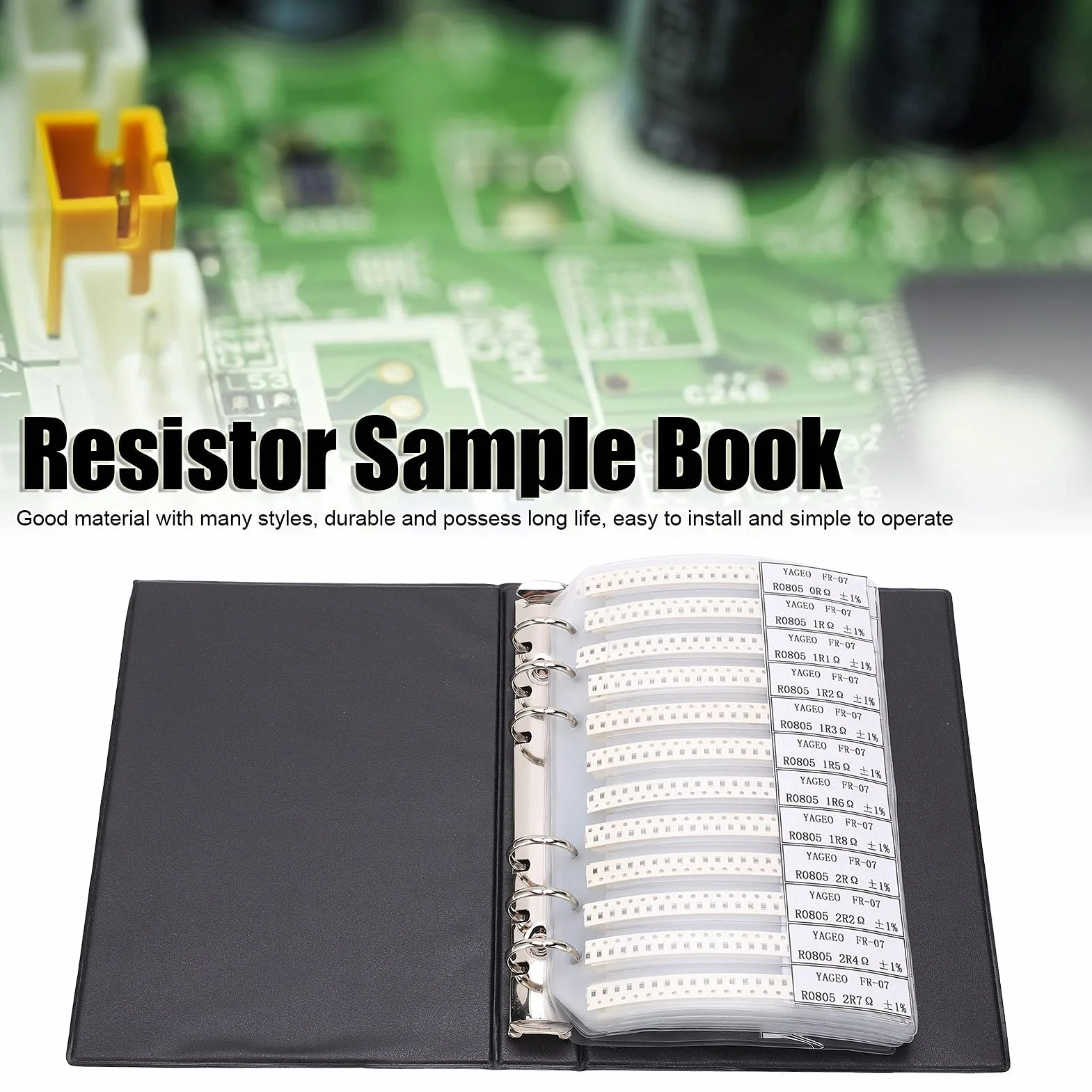 4250 Uds 170 Valor 0805 Serie Kit de Resistencia Libro de Muestra SMD Resistencia Combo Libro de Muestra