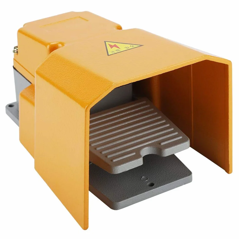 GOTOTOP Interruptor de pedal industrial momentáneo Foot Pedal Switch Foot Controller pedal interruptor, 250 V 10 A