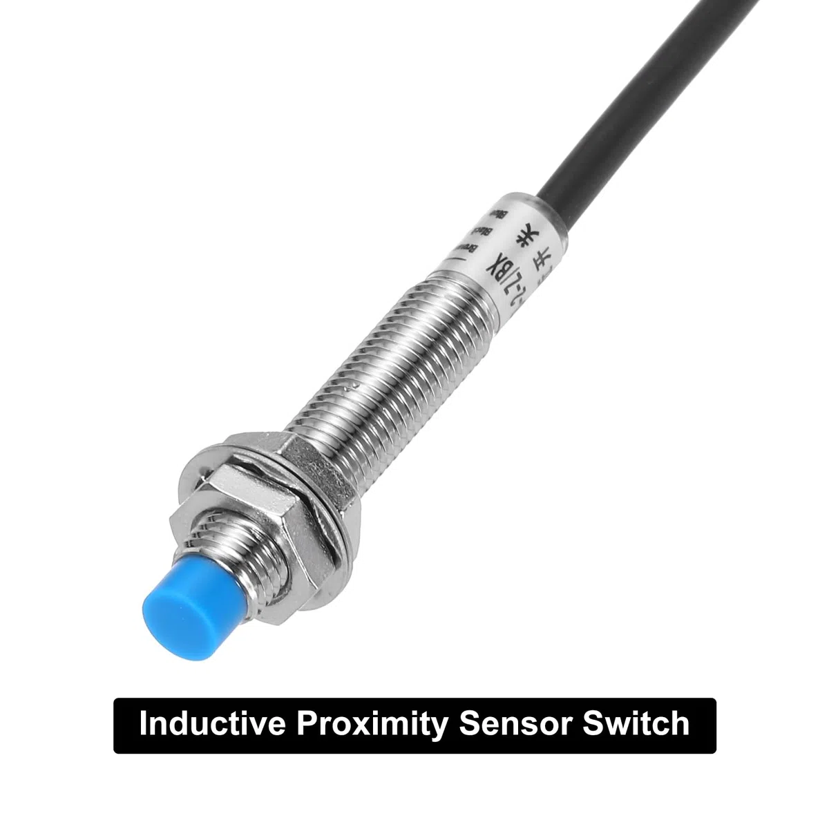 QUARKZMAN Sensor De Proximidad Inductivo M8 De Enfoque Interruptor De Sensor De Proximidad NO Normalmente Abierto NPN Distancia De Detección 2mm DC 6-36V LJ8A3-2-Z/BX 3.9ft 3Pcs