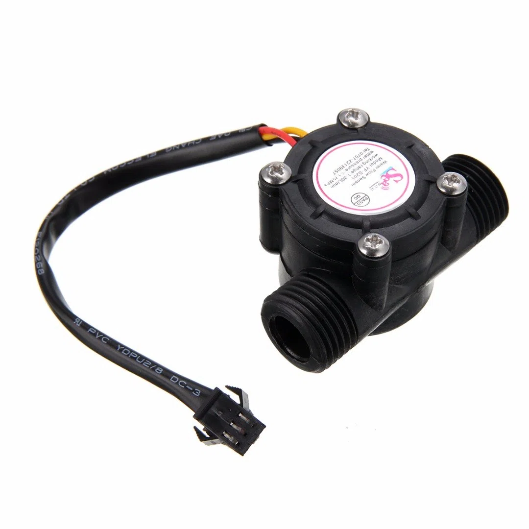 HiLetgo Water Flow Sensor G1/2" Water Flow Hall Sensor Switch 1-30L/min 1.75MPa Flow Meter Flowmeter Counter Water Flow Sensor