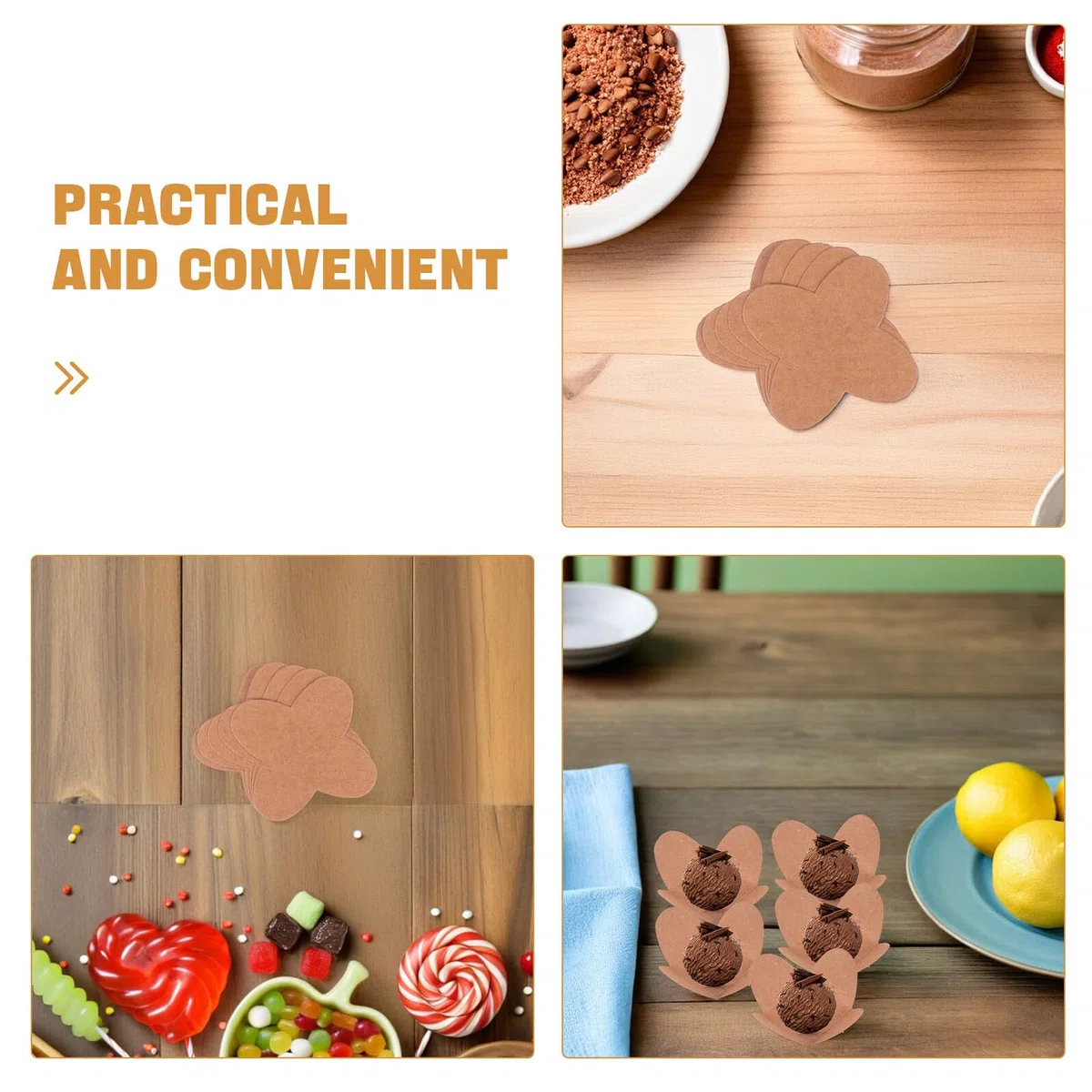Yardwe 200 Piezas Bandeja De Chocolate Para Envolver Bombones y Trufas Bandejas De Papel Unidades Para Envolver Chocolates Decoración Para Dulces Eventos y Fiestas