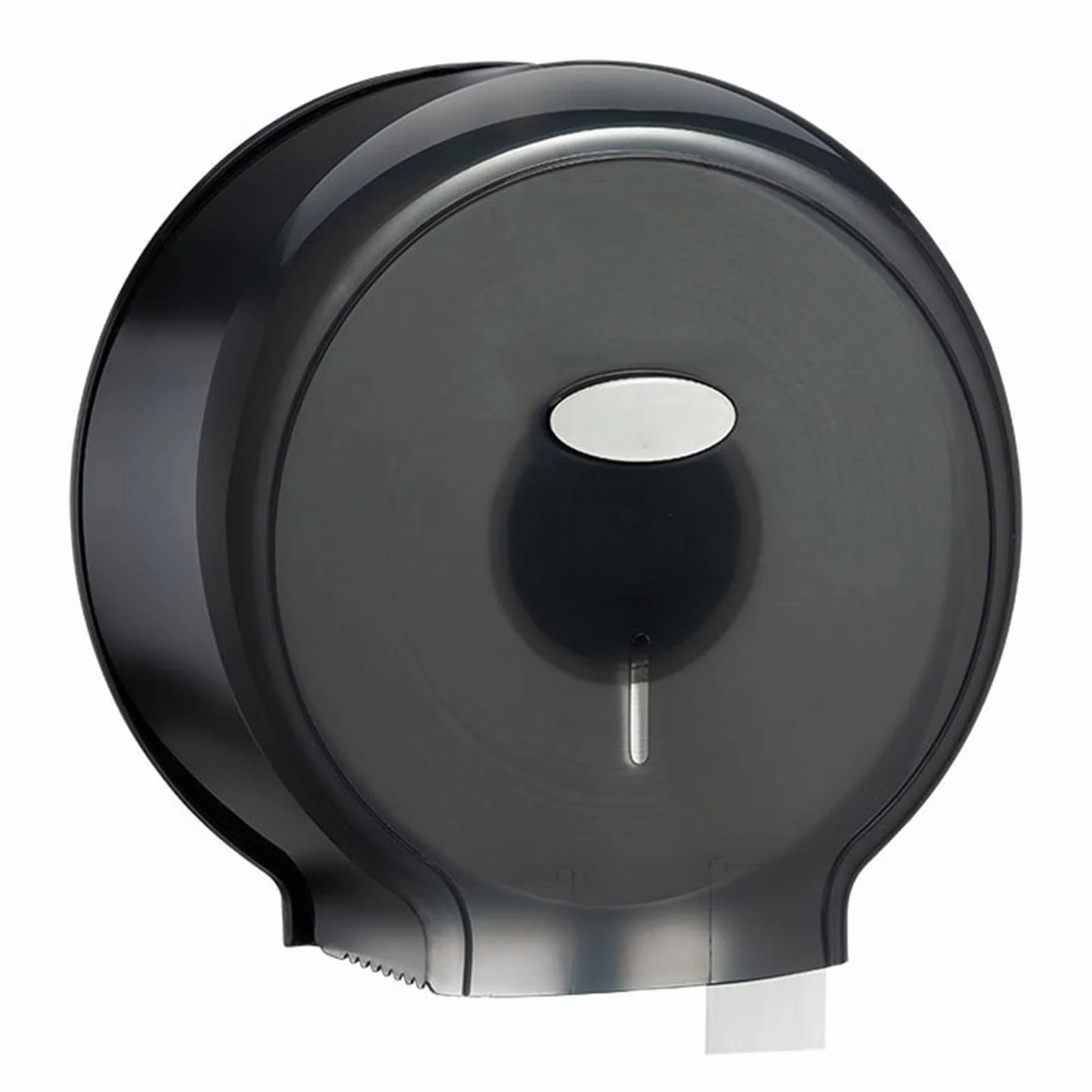 HERCHR Dispensador de Papel Higiénico, Dispensador de Toallitas Dispensador de Papel Higiénico de Rollo Único Portarrollos Negro Dispensador de Toallitas de Baño Redondo