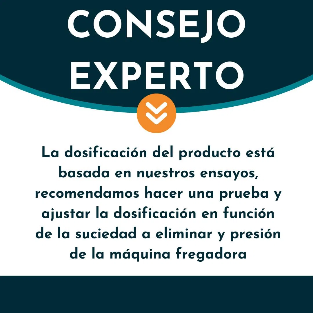 Fregasuelos desengrasantes, 5L Ideal para máquina fregadora, limpieza de suelos profunda y de grandes dimensiones. Suelos industriales, talleres, centros comerciales, parking, hoteles