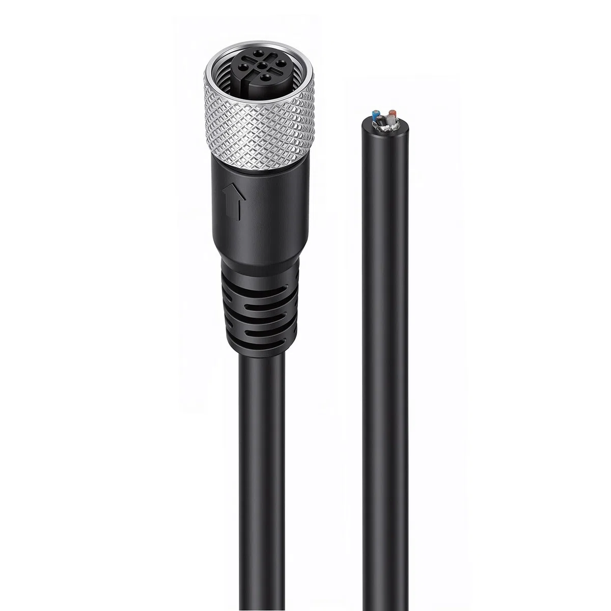 HangTon Cable blindado de señal con sensor de actuador hembra de 5 pines M12 A a cable desnudo para automatización de controles industriales 2M