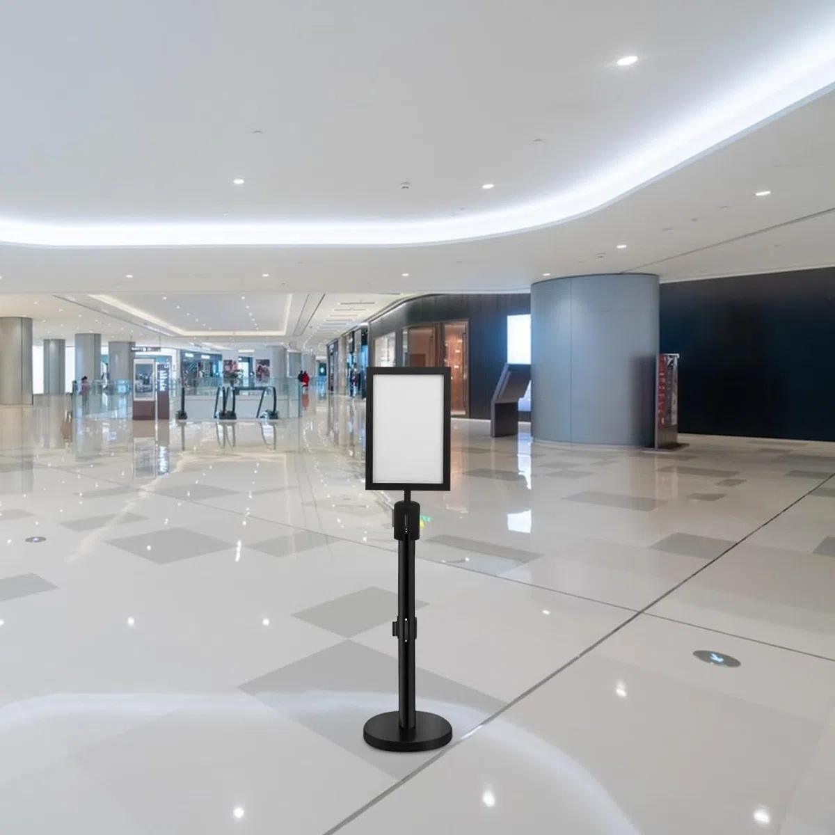 iplusmile Soporte de Exhibición para Carteles de Doble Cara en Acero Inoxidable, 12,59 x 8,66 x 0,98 Pulgadas – Resistente a la Corrosión y Fácil de Instalar sin Herramientas – para Aeropuertos, Estac