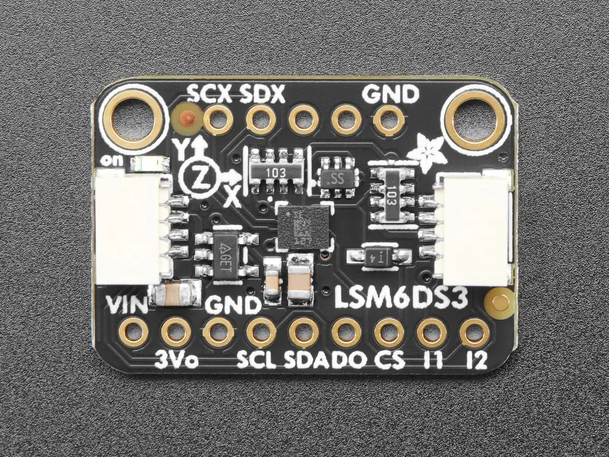 Adafruit LSM6DS3TR-C 6-DoF Accel + Gyro IMU, STEMMA QT/Qwiic, 4503