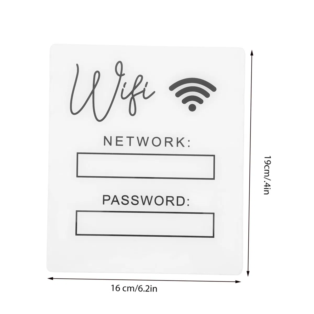 Tablero Acrílico De Wifi Personalizable Para Hogar y Oficina Diseño Moderno y Doble Función Decorativa
