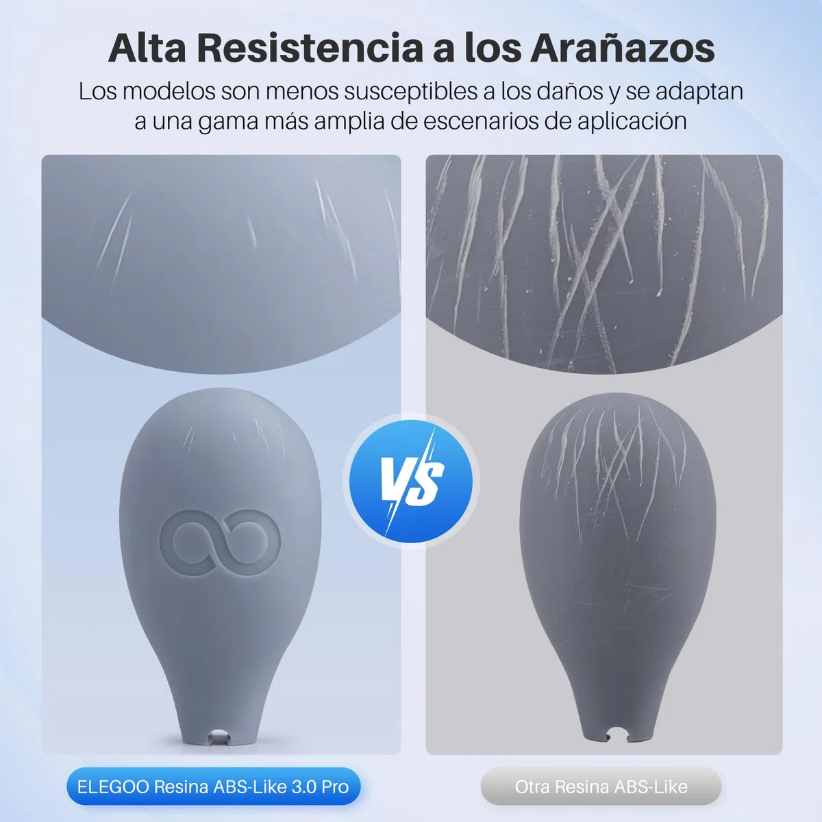ELEGOO Resina ABS-Like 3.0 Pro, Resina para Impresora 3D con Baja Viscosidad y Alta Precisión, Mayor Resistencia al Calor y Resistencia a los Arañazos, para Impresión 3D LCD/DLP Translúcido 2000G