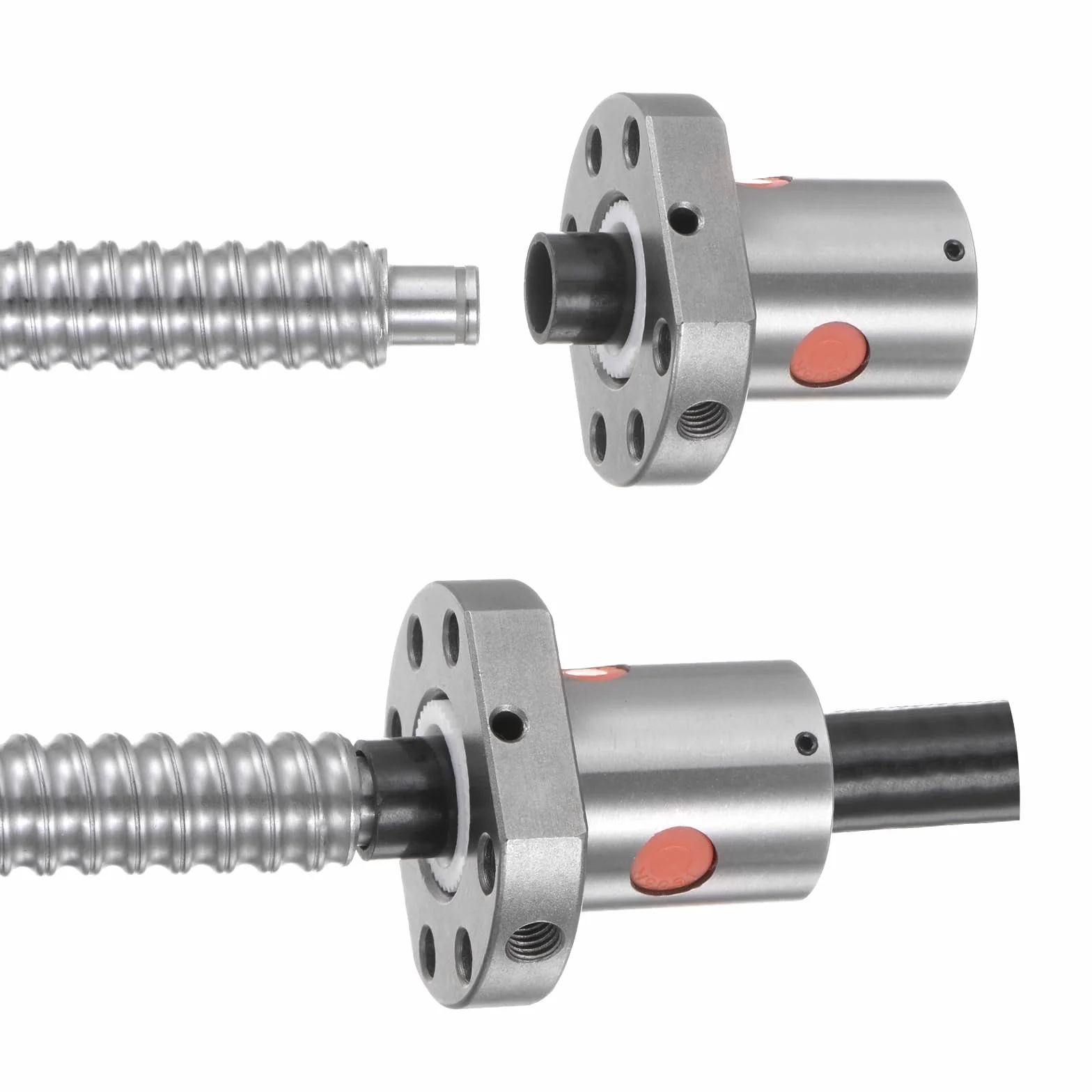 QUARKZMAN Bola Tornillo Tuerca SFU1605 (16mm Diámetro 5mm Paso) Bola Tornillo Simple Tuerca para 1605 Tuerca Carcasa CNC Máquina Piezas