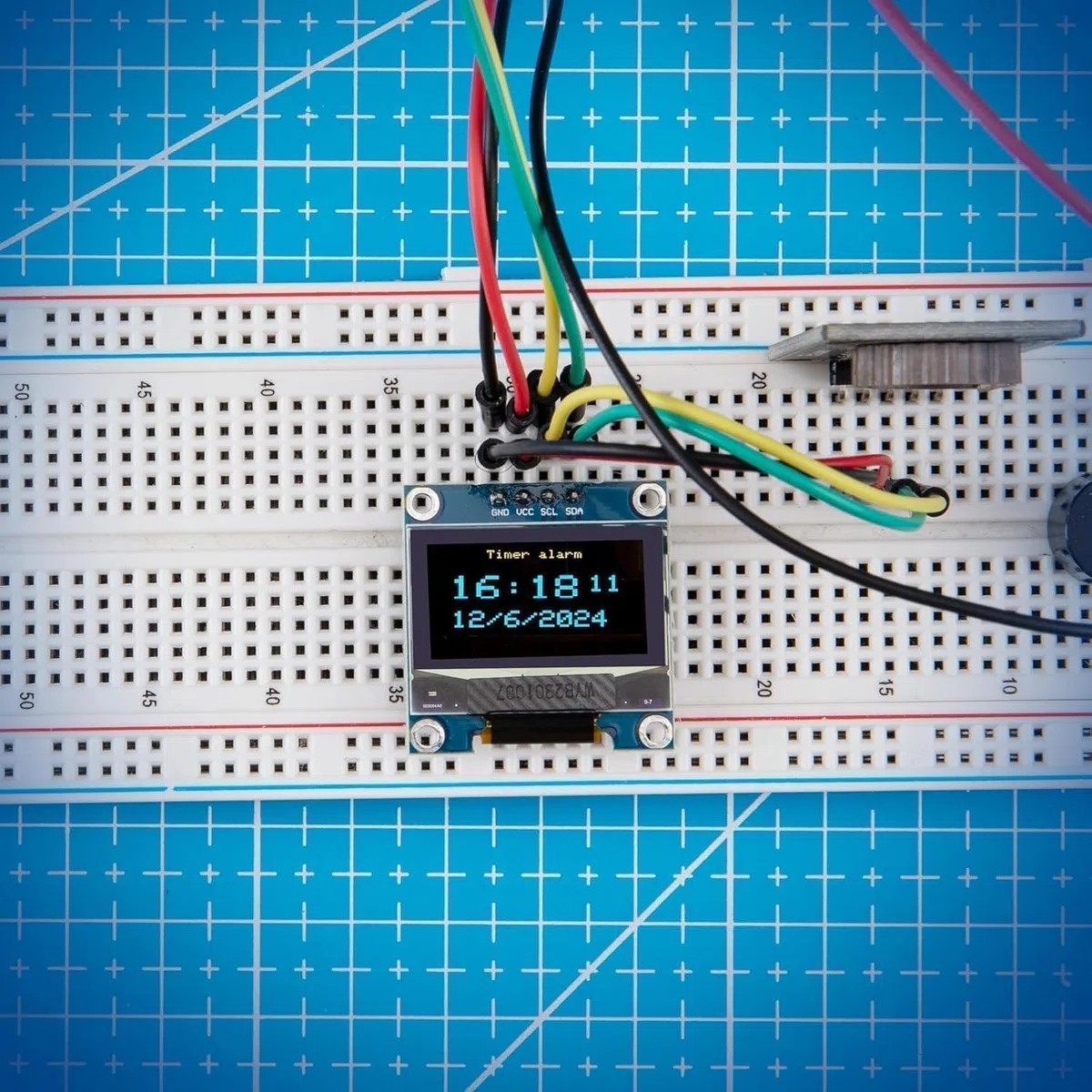 ELEGOO 6x 0,96 Pulgadas OLED Display Screen, Módulo de Pantalla de Visualización con Cable DuPont, Pantallas Compactas y Autoiluminadas Compatible con Arduino y Raspberry