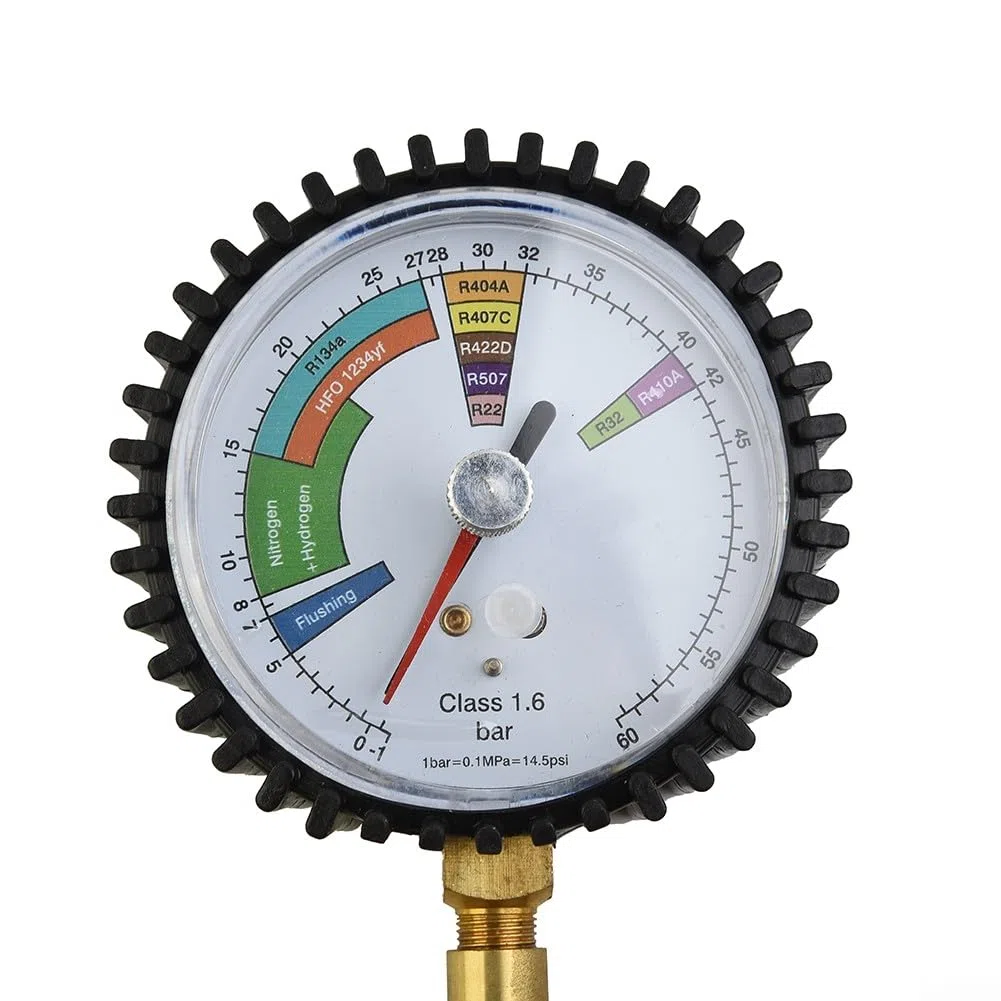 Comprobador de presión de nitrógeno, sistemas HVAC, herramientas de tabla de prueba de frío, aire acondicionado, prueba de retención de fugas de refrigeración