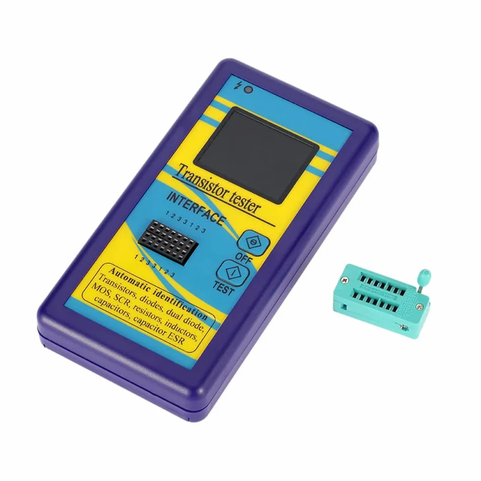 DollaTek M328 Multipropósito Transistortester Diodo Resistencia ESR Capacidad Medidor LCR