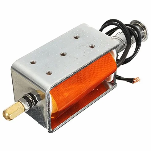 EsportsMJJ DC 12V 35Mm Largo Movimiento Empuje Solenoide Pequeño Imán Eléctrico Electromagnético