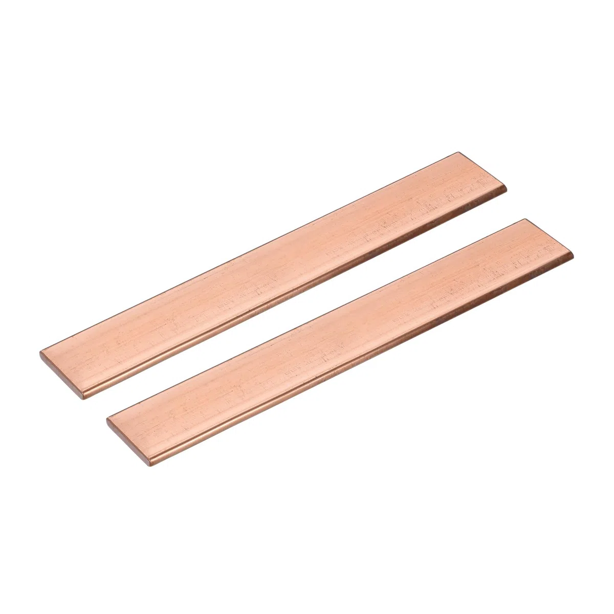 QUARKZMAN 2Pcs Barra Plana de Cobre, (4mm x25mm x152mm)（Espesor x Grosor x Longuitud） Chapa de Cobre Metálico para Uso Eléctrico, Industria