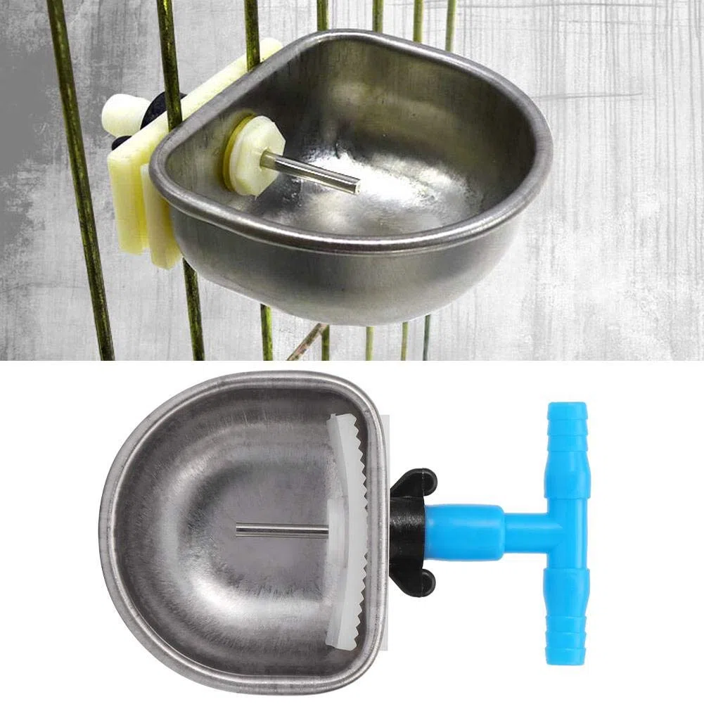 5Pcs Alimentador de Agua Acero Inoxidable Bebedero de Conejo automático Bebedero Pezón Bebedero Granja Ganadería Accesorio para Beber(Small)