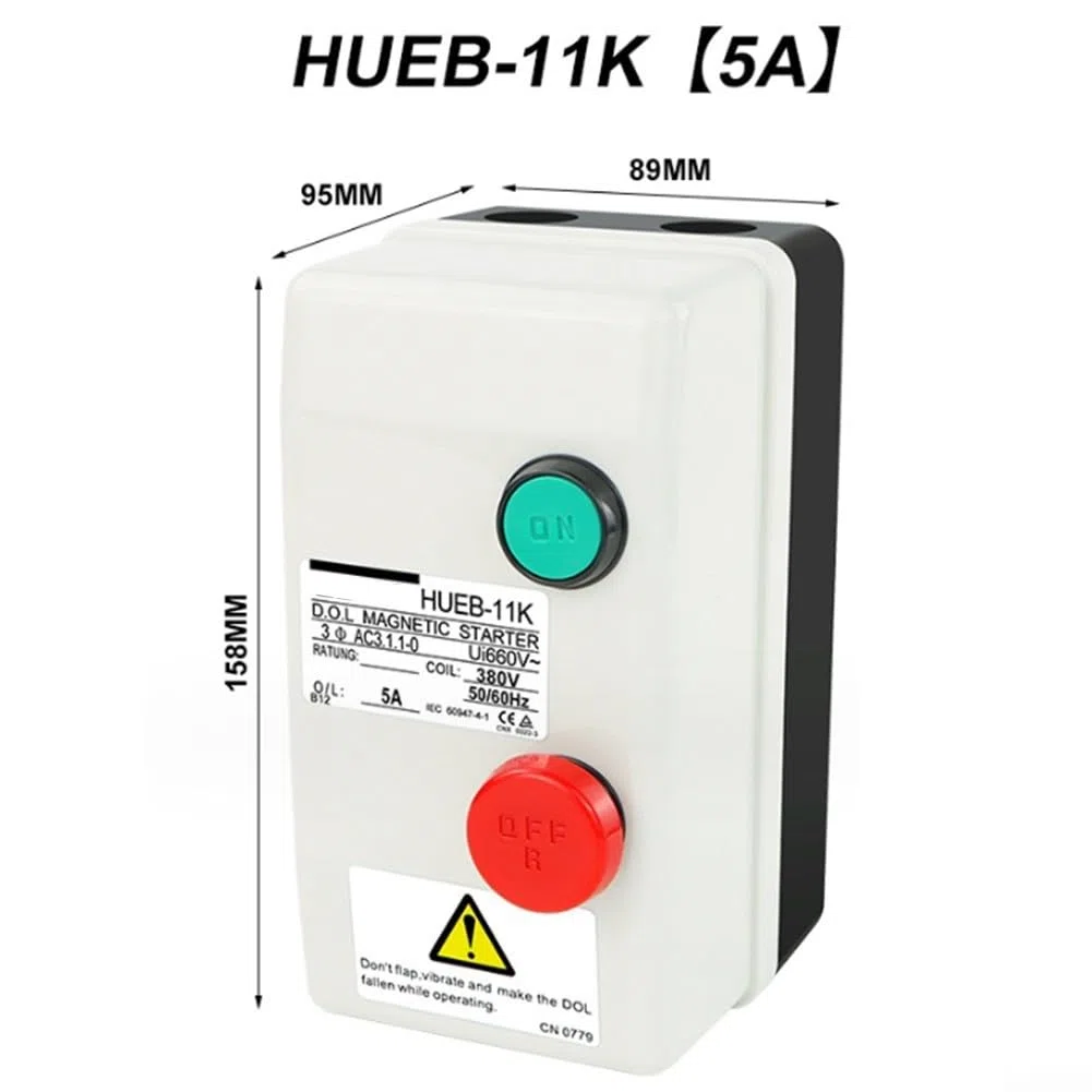 Interruptor magnético del arrancador del motor eléctrico con protección contra sobrecarga y clasificación IP55 para la resistencia al agua en el voltaje de 3Phase 380V (3.5-5A)