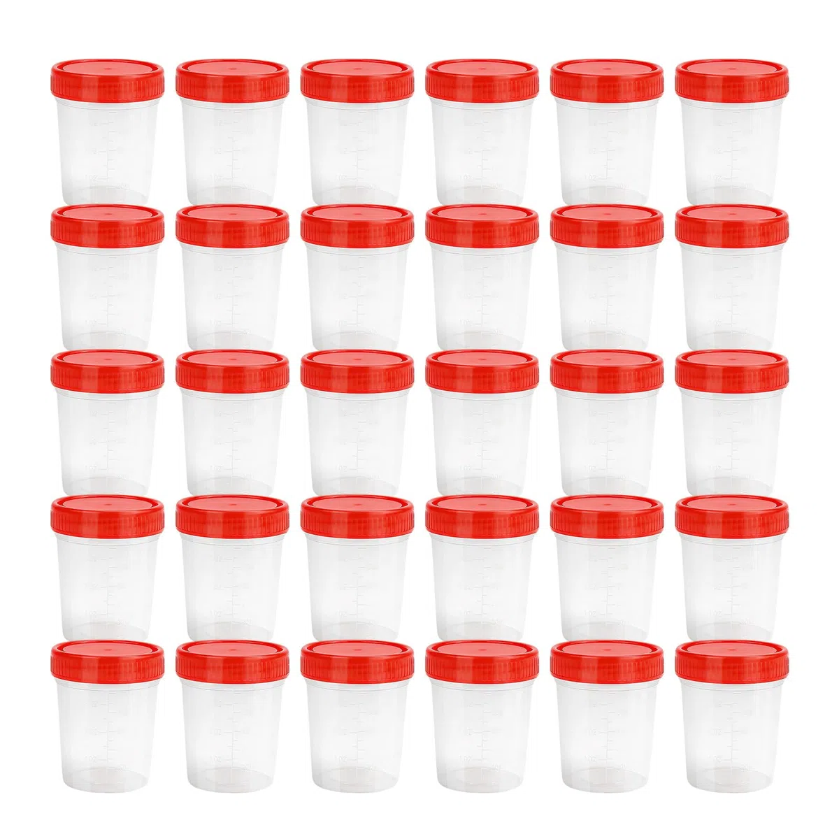 30 vasos de muestras con tapa de rosca, 120 ml, taza de orina graduada con tapa, recipiente para muestras de orina, recipiente para muestras de orina para cocina, manualidades, medicina, muestras de